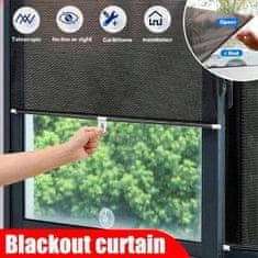 HOME & MARKER® Napellenző árnyékoló roló, tapadókrongos ablak roló, egyszerű belső árnyékolás, 50x125 cm-es ablak árnyékoló | SUNGUARD