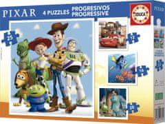 EDUCA Disney Pixar 4 az 1-ben puzzle (12,16,20,25 darab)