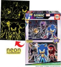 EDUCA Világító puzzle Sonic Prime 2x100 darab