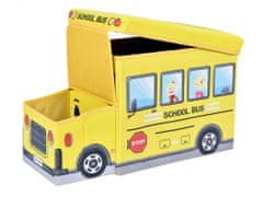 ShopJK Összecsukható zsámoly - játék doboz busz