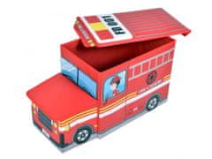 ShopJK Összecsukható zsámoly - játék doboz tűzoltók