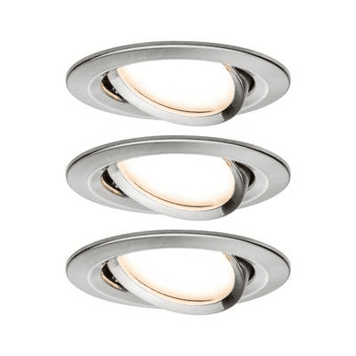 Paulmann Beépíthető lámpa 3 részes készlet LED LED 19.5 W 93447 Nova Nemesacél (matt) (93447)