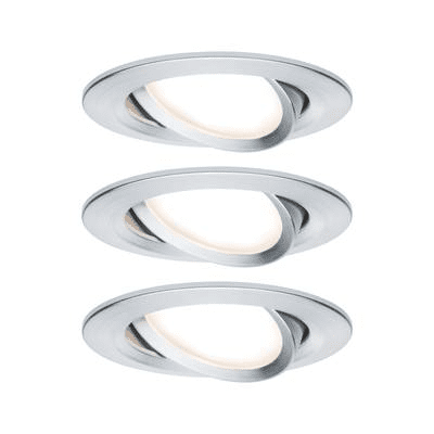 Paulmann Beépíthető lámpa 3 részes készlet LED LED 19.5 W 93487 Nova Alumínium (93487)