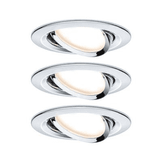 Paulmann Beépíthető lámpa 3 részes készlet LED LED 19.5 W 93488 Nova Króm (fényes) (93488)