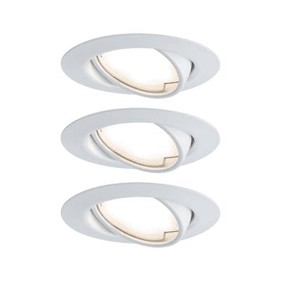 Paulmann Beépíthető lámpa 3 részes készlet LED LED 15 W 93423 Base Fehér (matt) (93423)