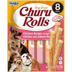 churu Dog Rolls csirke lazacos tekercsek 8x12g
