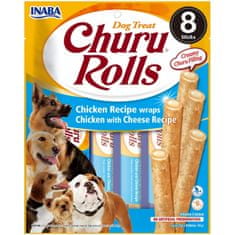 churu Dog Rolls Csirke sajtos csomagolások 8x12g