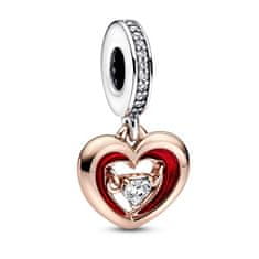 Pandora Romantikus bicolor medál Csillogó szív Moments 782450C01