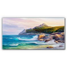 COLORAY.HU Üvegkép A tenger erdei partja festése 120x60 cm