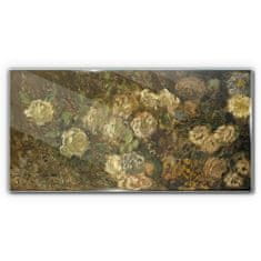 COLORAY.HU Üvegkép Virág érmék kivétele 120x60 cm
