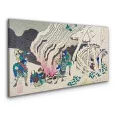COLORAY.HU Vászonkép Absztrakció Ázsia szamuráj 140x70 cm