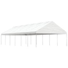 shumee fehér polietilén pavilon tetővel 13,38 x 5,88 x 3,75 m