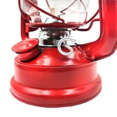 INNA Petróleum lámpa kanóccal 24cm piros