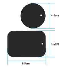 Techsuit Techsuit - (2 csomag) Fém mágnes (MP03) - matt színben - Fekete