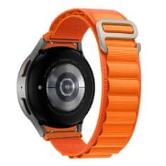 TKG Samsung Galaxy Watch 4 (40 / 42 / 44 / 46 mm) okosóra szíj - nylon narancs szövet szíj