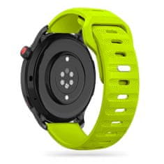 TKG Huawei Watch GT / GT2 / GT2 Pro (42 mm) okosóra szíj - Tech- Protect IconBand Line - lime szilikon szíj (szíj szélesség: 20 mm)