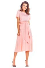 Awama Női midi ruha Iseuflor A296 rózsaszín XL