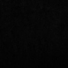 Greatstore fekete bársony kutyaágy 70 x 52 x 30 cm