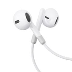 Joyroom JR-EW01 sztereó fülhallgható, fehér