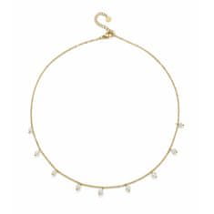 Oliver Weber Gyönyörű aranyozott nyaklánc gyöngyökkel Loco Silky Pearls 12313G-vel