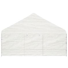Vidaxl fehér polietilén pavilon tetővel 11,15 x 5,88 x 3,75 m 3155497