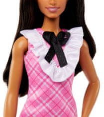 Mattel Barbie modell baba 209 - Rózsaszín kockás ruha FBR37