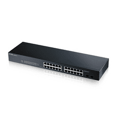 Zyxel GS1900-24 hálózati kapcsoló Vezérelt Gigabit Ethernet (10/100/1000) Fekete (GS1900-24-EU0103F)