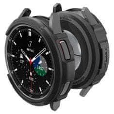 TKG Samsung Galaxy Watch6 Classic (43 mm) - SPIGEN LIQUID AIR fekete szilikon védőtok