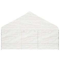 shumee fehér polietilén pavilon tetővel 20,07 x 5,88 x 3,75 m