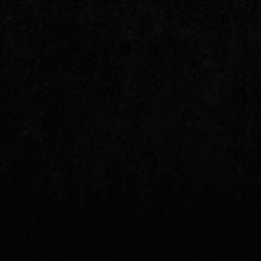 Greatstore fekete bársony kutyaágy 70 x 45 x 26,5 cm
