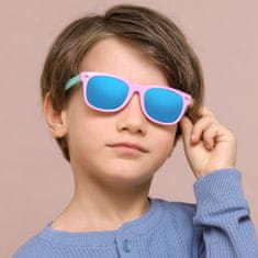 Techsuit Polarizált napszemüveg gyerekeknek - UV védelem - Sárga / SötétKék