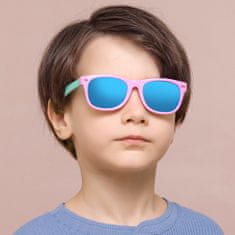Techsuit Polarizált napszemüveg gyerekeknek - UV védelem - Sárga / SötétKék