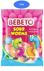 Bebeto  zselés cukorka Worms 80g (2 db)