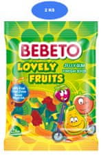 Bebeto  zselés cukorka Lovely Fruits 80g (2 db)