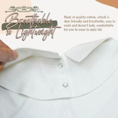 VIVVA® Csipke gallér, elegáns ruha kiegészítő, fekete és fehér csipke ruha gallér, 4 darab | COLLARPOP