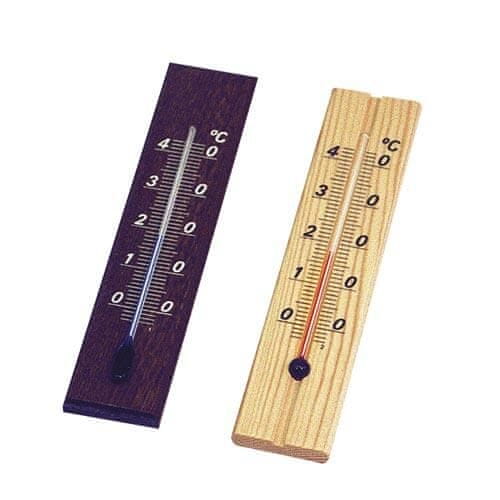 STREFA Szobahőmérő D12 fából készült 12cm foltos D12 szobahőmérő
