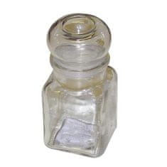 STREFA 150ml-es négyzet alakú üveg palack kupakkal 