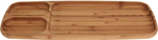 Excellent Houseware Osztott tál 39x16x2cm bambuszból