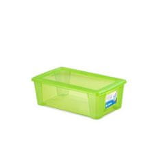 Stefanplast Műanyag tárolódoboz fedővel, zöld SCATOLA 5L, 32.5x19x11cm, 32.5x19x11cm