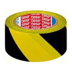 Tesa Figyelmeztető szalag 50mmx33m sárga-fekete öntapadós TESA