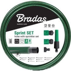 Bradas Tömlő SPRINT átlátszatlan, zöld + tartozékok 1/2" (20m)