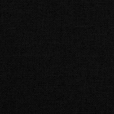 Greatstore fekete szövet kutyaágy 70 x 40 x 24 cm