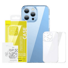 BASEUS SuperCeramic iPhone 14 Plus átlátszó üvegtok és kijelzővédő (ARCJ010102) (ARCJ010102)
