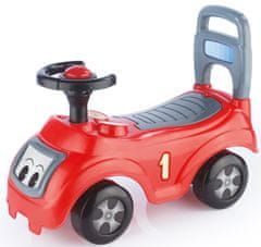 DOLU Futóbicikli- piros autó háttámlával