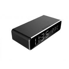 Gembird DAC-WPC-01 digitális ébresztőóra vezeték nélküli töltés funkcióval fekete (DAC-WPC-01)