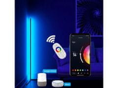BOT Állólámpa Nordic Smart LED N2 140cm WiFi RGB, fekete