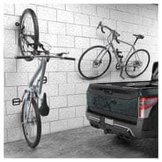 Meliconi falra szerelhető kerékpártartó, 489002, tömör, lakkozott, univerzális, teherbírása 30 kg, Made in Italy