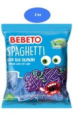 Bebeto  savanyú zselés spagetti kék málna 80g (2 db)