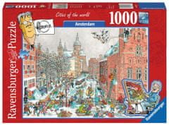Ravensburger Világvárosok puzzle: Amszterdam télen 1000 darab