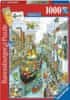 Ravensburger Puzzle Cities of the World: Pakjesboot 12, 1000 db